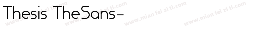 Thesis TheSans字体转换